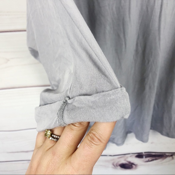 Freebird Lavender Gray Slouchy Tee Sz Large - Picture 3 of 6